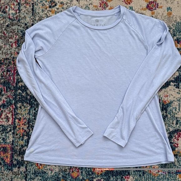 Free Fly Women's Lightweight Long Sleeve Top in Clear Sky Size XS - Picture 9 of 9